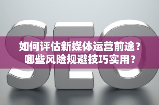 如何评估新媒体运营前途？哪些风险规避技巧实用？